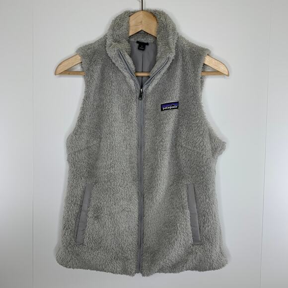 Patagonia Los Gatos Fleece Vest Size Medium Grey Womens Full Zip - Picture 2 of 15